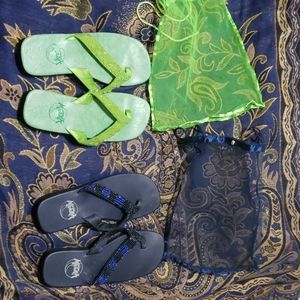 Bundle of beaded sandals! Meeka!